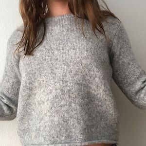 Brandy Melville Grey Knitted Sweater